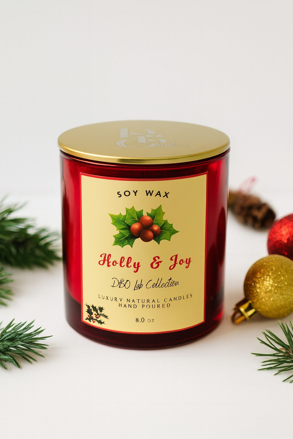 Holly & Joy candle